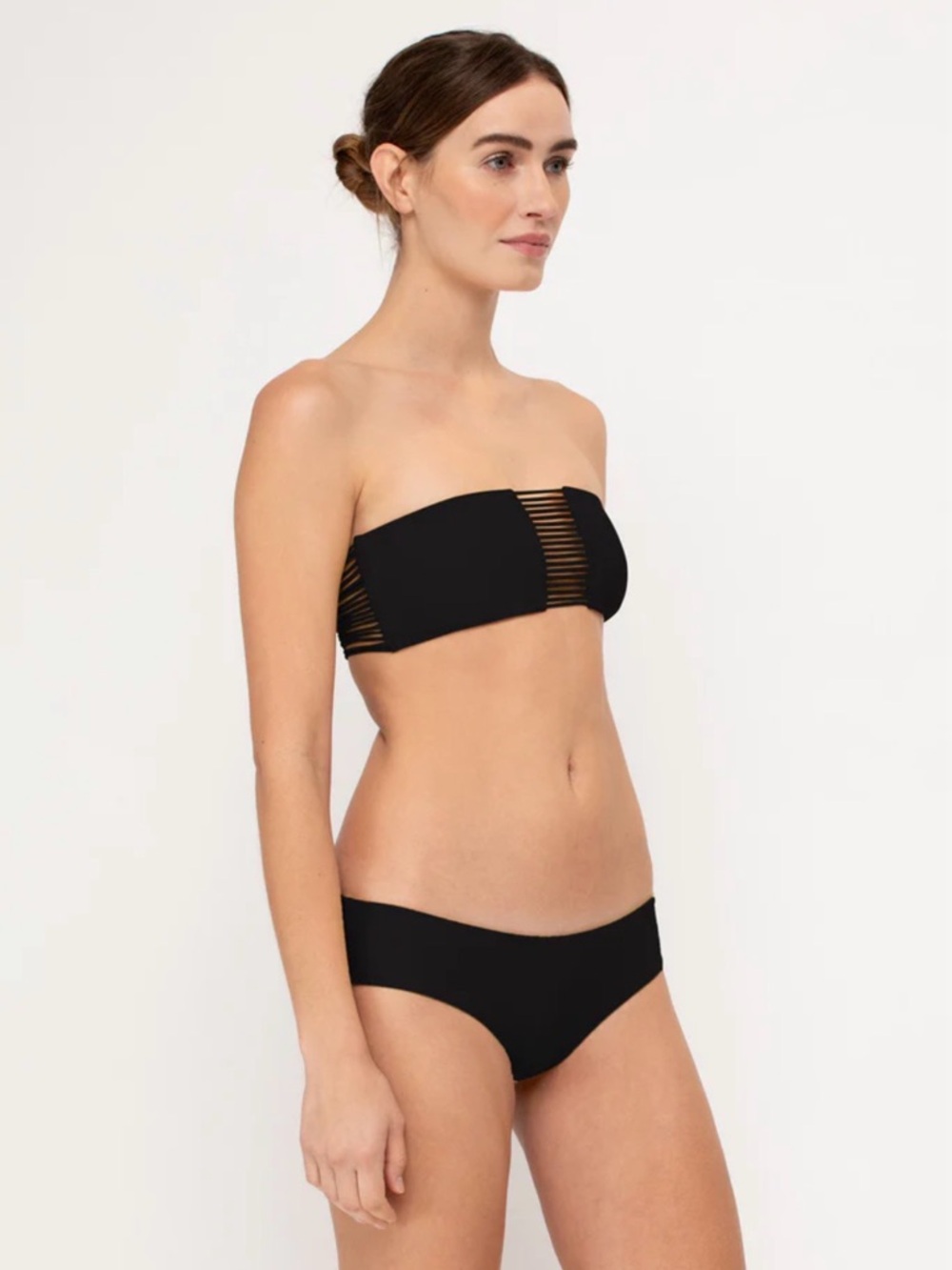 Mikoh Black Sunset Bandeau Bikini Top -NWT - Picture 2 of 5